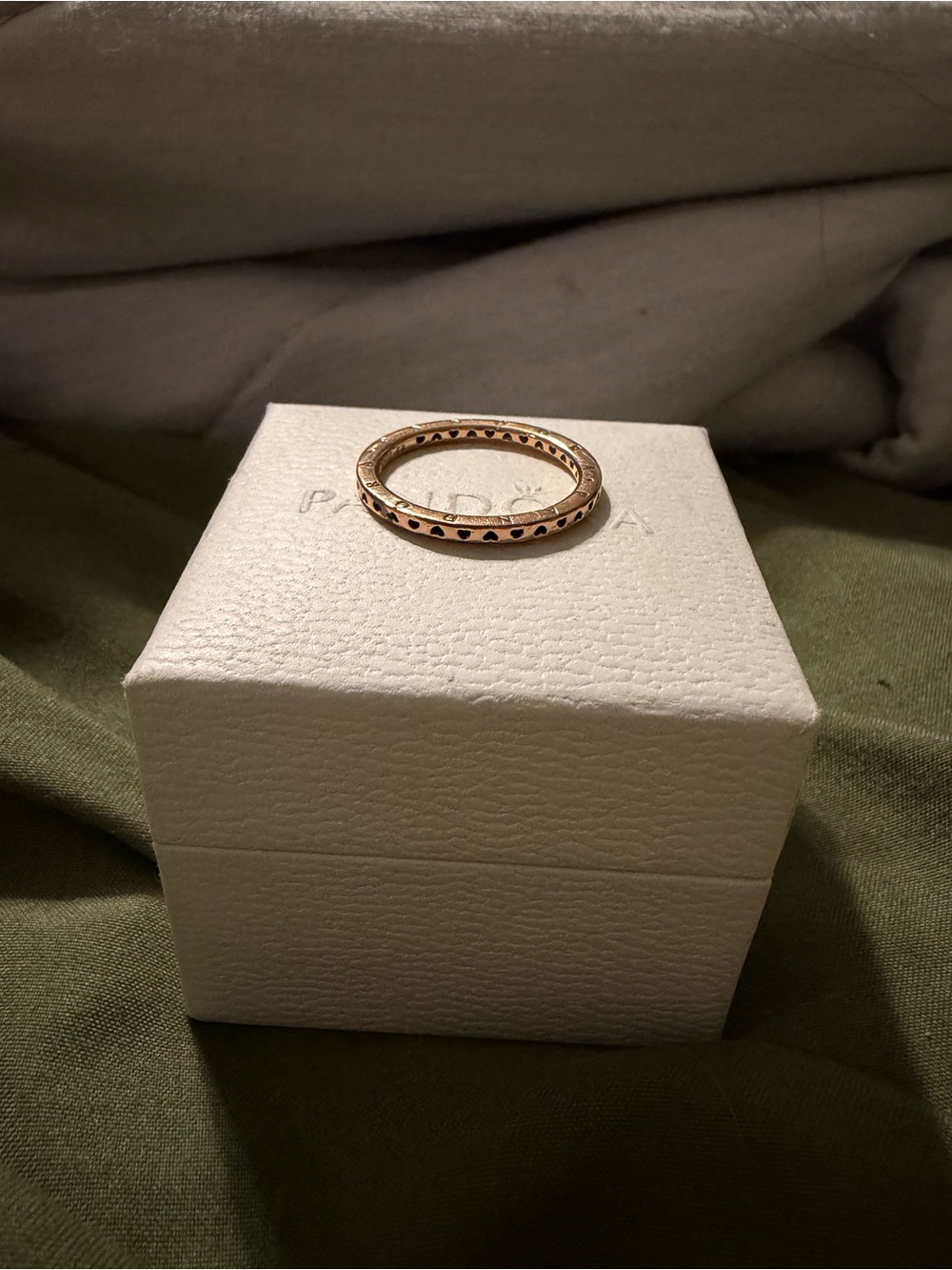 Pandora Rose Gold Ring Size 8.5 NO BOX